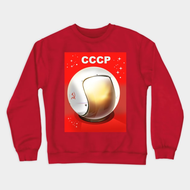 CCCP Helmet Crewneck Sweatshirt by nickemporium1